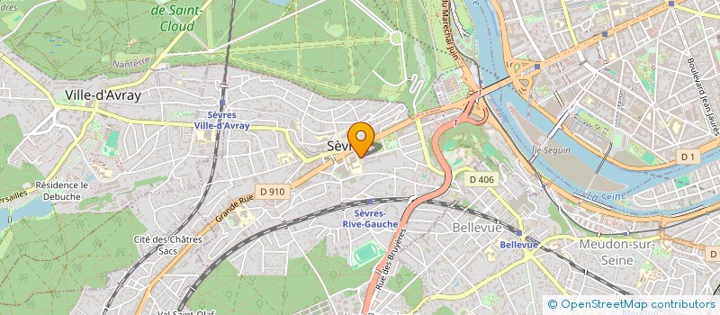 localisation de l'entreprise EUTIXIA à SEVRES