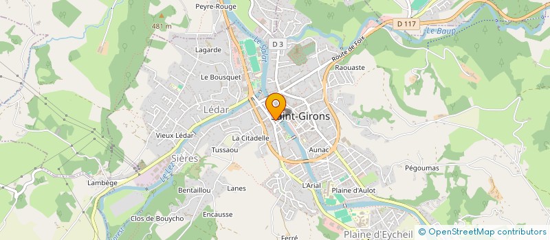 localisation de l'entreprise EUX COMME ENFANTS à SAINT-GIRONS