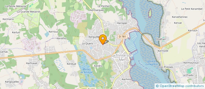 localisation de l'entreprise EUXDANSLA PRESSE  LA TRINITE-SUR-MER