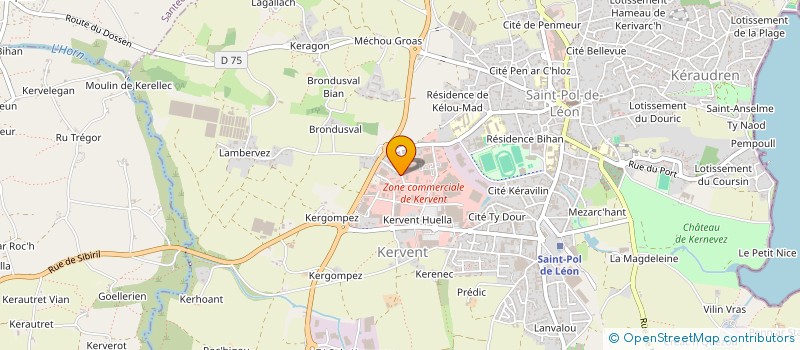 localisation de l'entreprise EUZEN LEO  SAINT-POL-DE-LEON