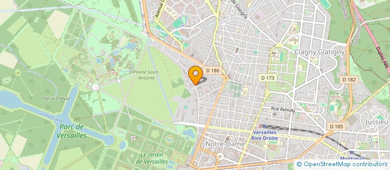 localisation de l'entreprise EUZENNAT BOCAGE à VERSAILLES