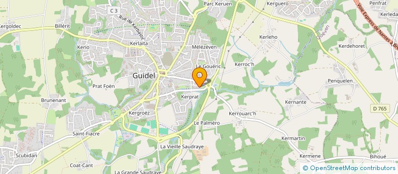 localisation de l'entreprise EUZENOT-FONTAINE  GUIDEL