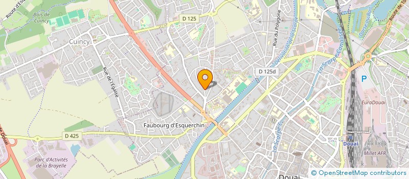 localisation de l'entreprise EV  DOUAI