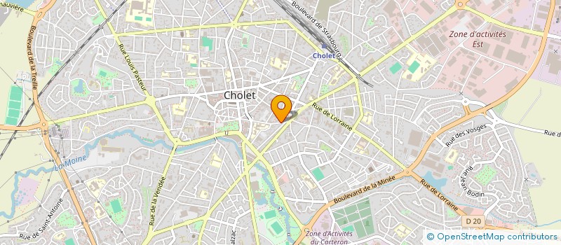 localisation de l'entreprise EV ACCOMPAGNEMENT à CHOLET