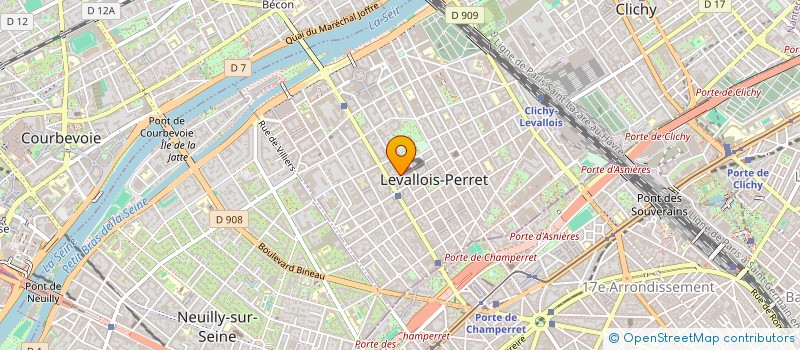 localisation de l'entreprise EV .AL à LEVALLOIS-PERRET