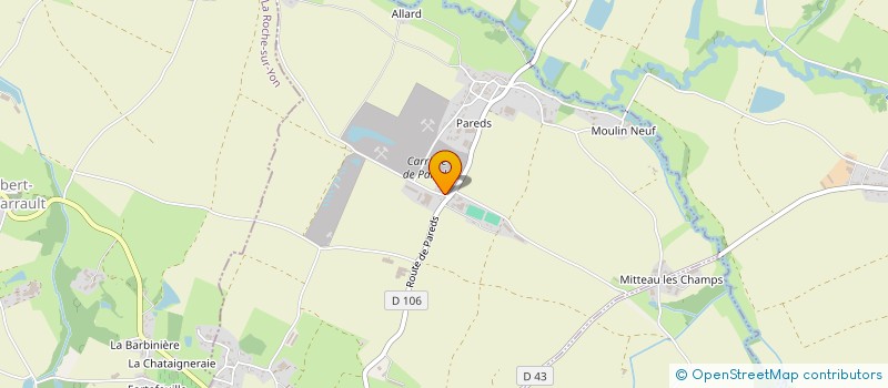 localisation de l'entreprise EV ASSOCIES  LA JAUDONNIERE