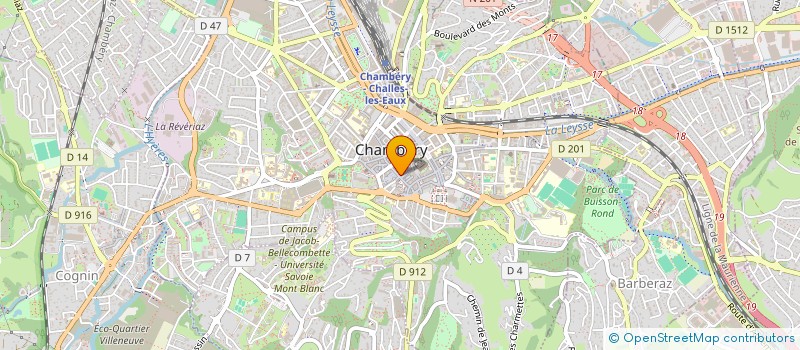 localisation de l'entreprise EV'AZUR L'AVENTURE SUR MESURE  CHAMBERY