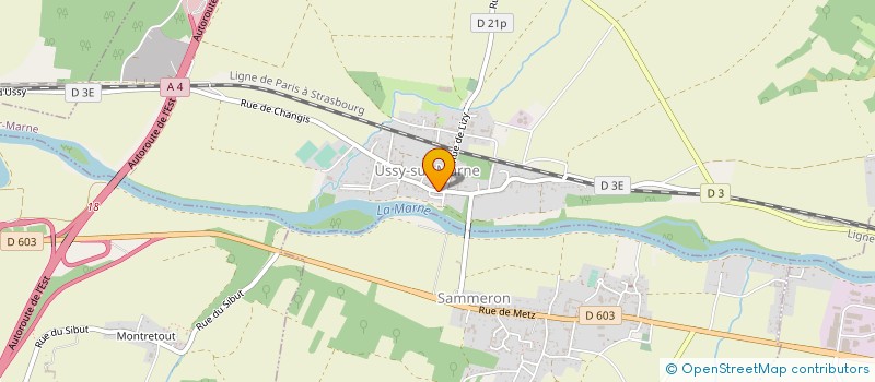 localisation de l'entreprise EV BATIMENT à USSY-SUR-MARNE