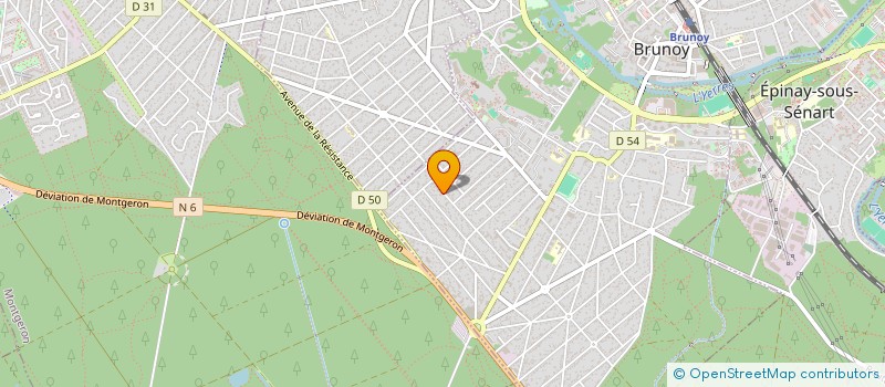 localisation de l'entreprise EV BEAUTY à BRUNOY
