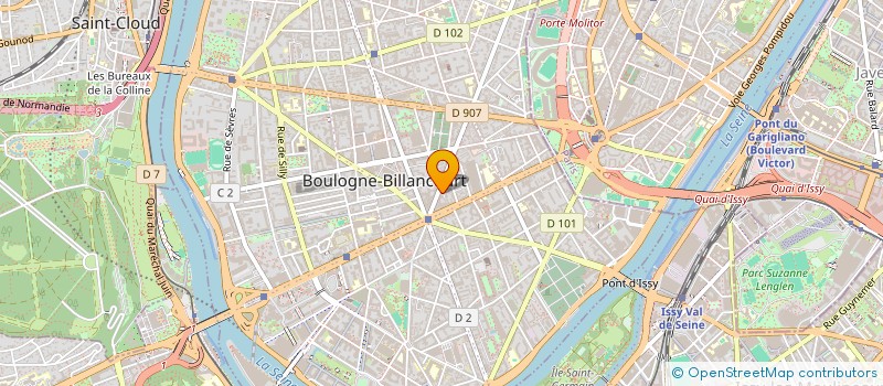 localisation de l'entreprise EV CAPITAL à BOULOGNE-BILLANCOURT