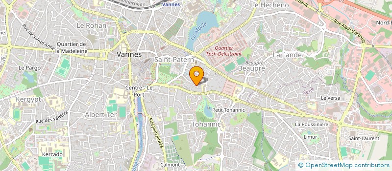 localisation de l'entreprise EV'CONCIERGERIE à VANNES