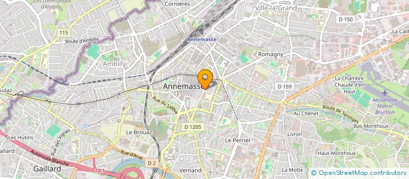 localisation de l'entreprise EV CONSEIL  ANNEMASSE