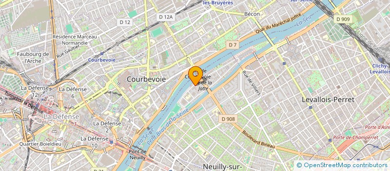 localisation de l'entreprise EV CONSULTING à NEUILLY-SUR-SEINE