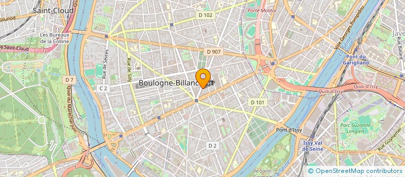 localisation de l'entreprise EV CONSULTING à BOULOGNE-BILLANCOURT