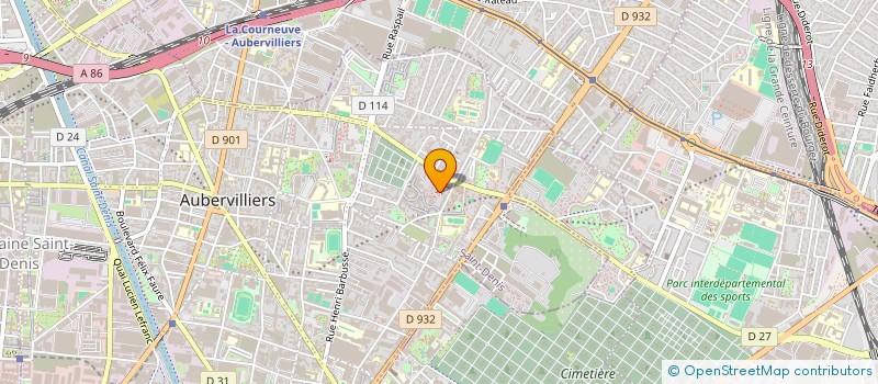 localisation de l'entreprise EV ELEC à DRANCY