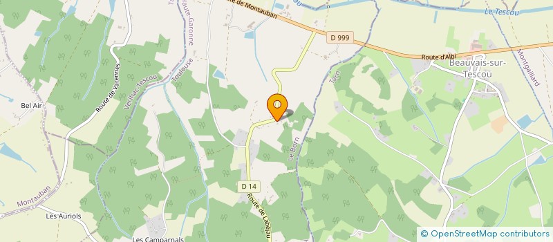 localisation de l'entreprise EV IMMOBILIER  LE BORN