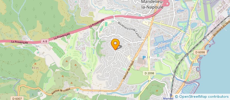 localisation de l'entreprise EV. IMOHTEP à MANDELIEU-LA-NAPOULE