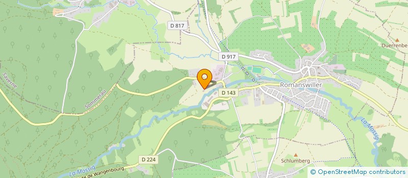 localisation de l'entreprise EV INVEST  ROMANSWILLER