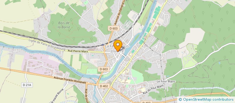 localisation de l'entreprise EV'SERVES à LA FERTE-SOUS-JOUARRE