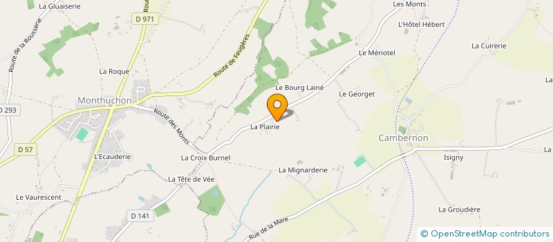 localisation de l'entreprise EV STABLES  NICORPS