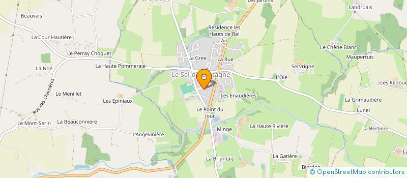 localisation de l'entreprise EV SYSTEME BOIS  LE SEL-DE-BRETAGNE