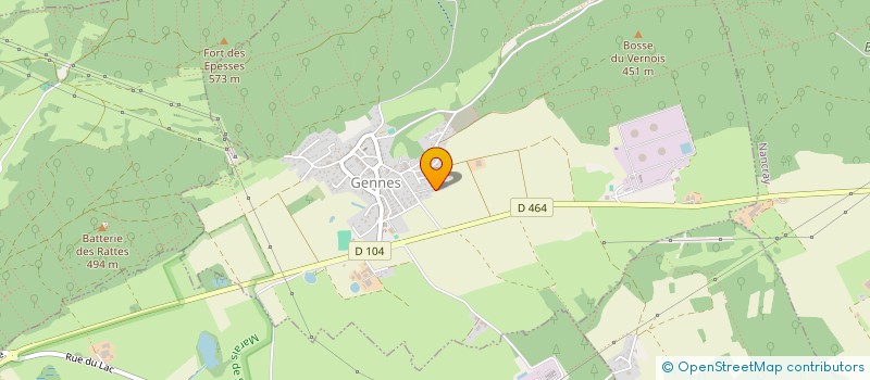 localisation de l'entreprise EV2M PISCINES ET SPAS  GENNES