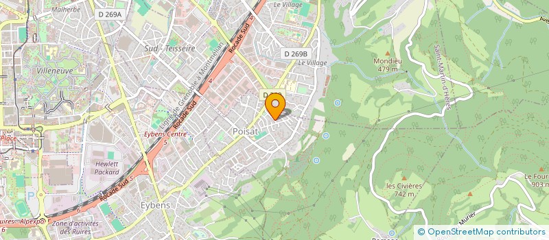 localisation de l'entreprise EV3LER  POISAT