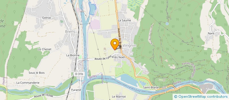 localisation de l'entreprise EV4 FRANCE à VIRIGNIN