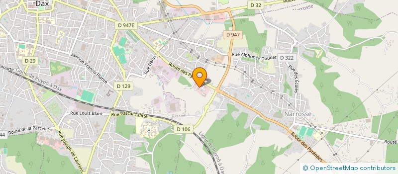 localisation de l'entreprise EVA  NARROSSE