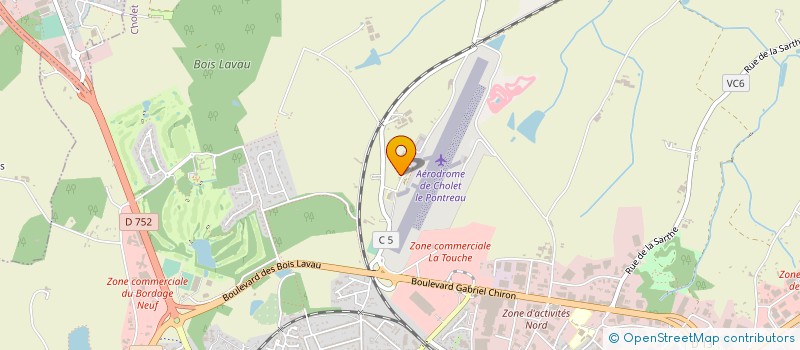 localisation de l'entreprise EVA à CHOLET