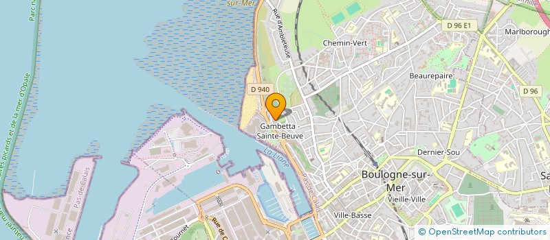 localisation de l'entreprise EVA  BOULOGNE-SUR-MER