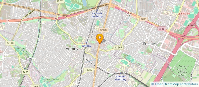 localisation de l'entreprise EVA à ANTONY