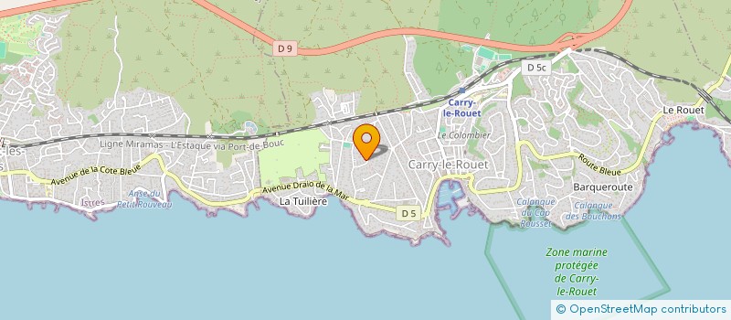 localisation de l'entreprise EVA  CARRY-LE-ROUET