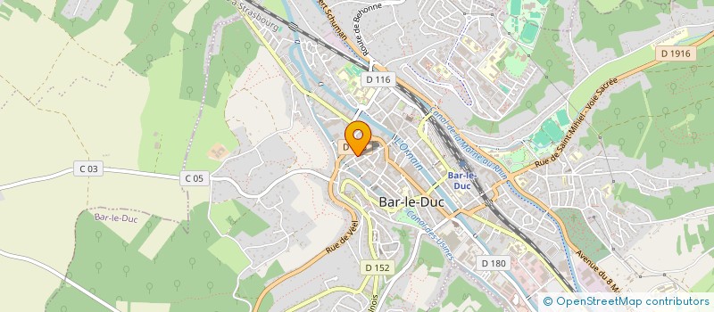 localisation de l'entreprise EVA 55 NETTOYAGE VITRES à BAR-LE-DUC
