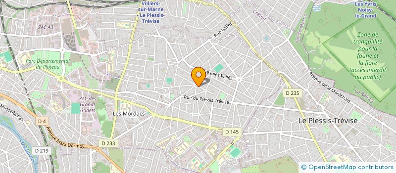 localisation de l'entreprise EVA à CHAMPIGNY-SUR-MARNE