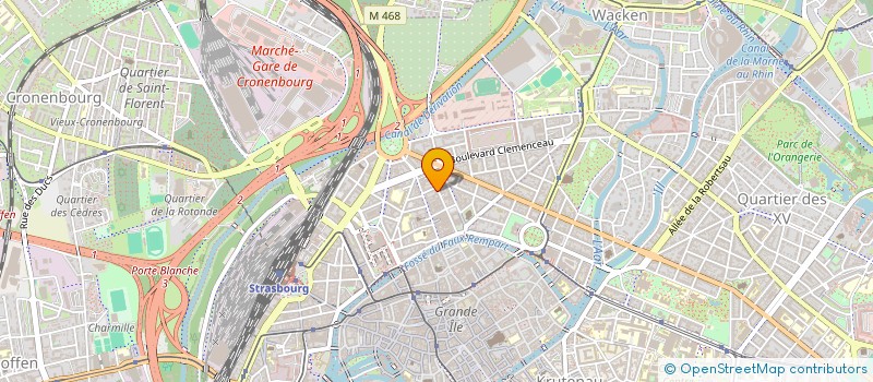 localisation de l'entreprise EVA à STRASBOURG