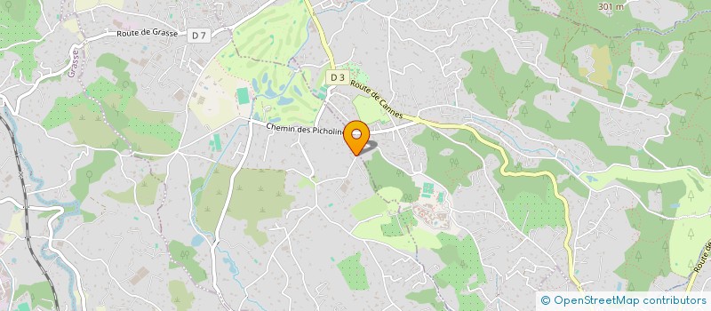 localisation de l'entreprise EVA  CHATEAUNEUF-GRASSE