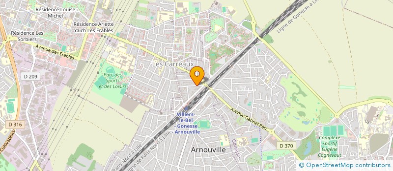 localisation de l'entreprise EVA  ARNOUVILLE