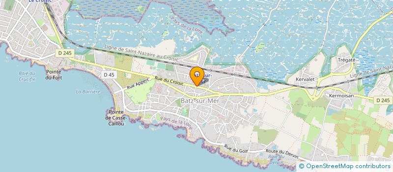 localisation de l'entreprise EVA  BATZ-SUR-MER