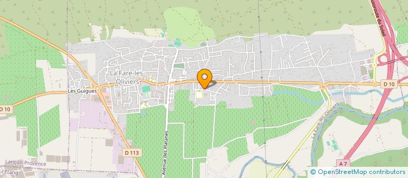 localisation de l'entreprise EVA  LA FARE-LES-OLIVIERS