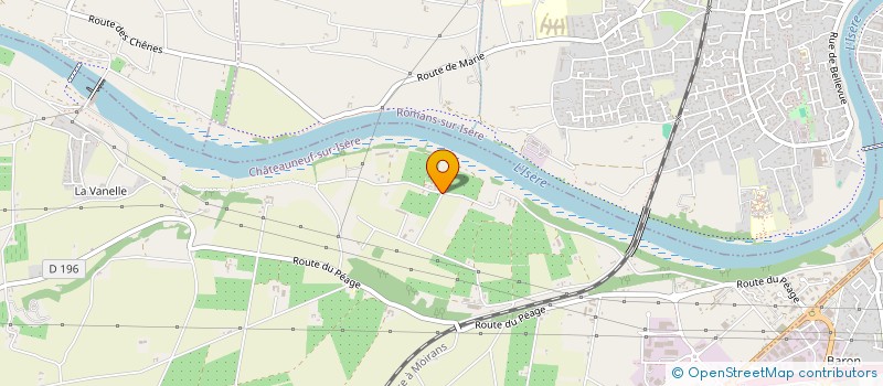 localisation de l'entreprise EVA  CHATEAUNEUF-SUR-ISERE