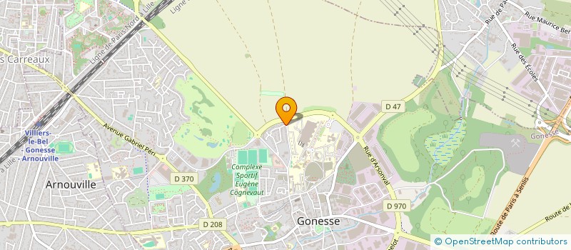 localisation de l'entreprise EVA  GONESSE