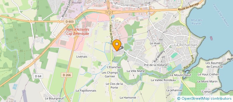 localisation de l'entreprise EVA  LA RICHARDAIS