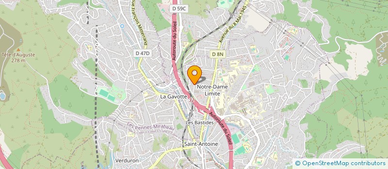localisation de l'entreprise EVA à MARSEILLE 15EME