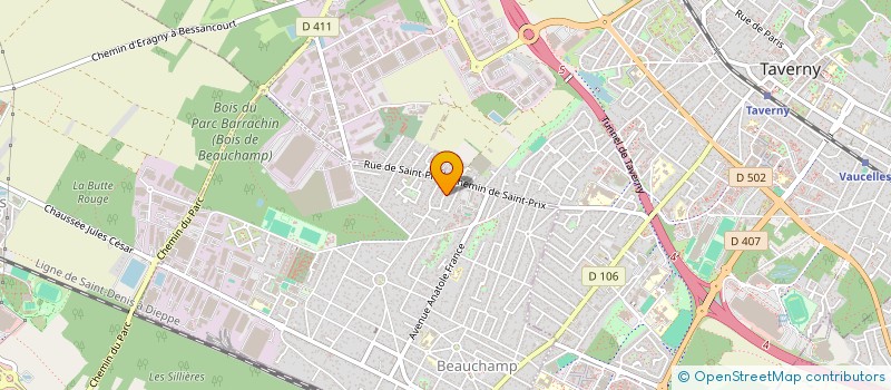 localisation de l'entreprise EVA  BEAUCHAMP