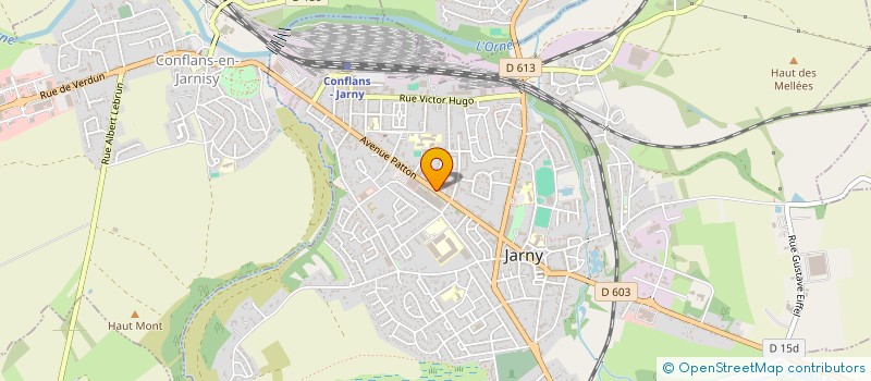 localisation de l'entreprise EVA  JARNY