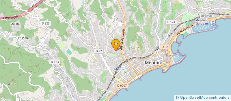 localisation de l'entreprise EVA AZUR à MENTON