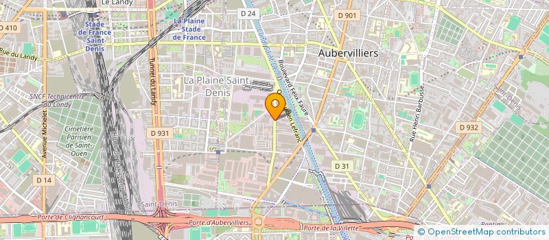 localisation de l'entreprise EVA BAG à AUBERVILLIERS