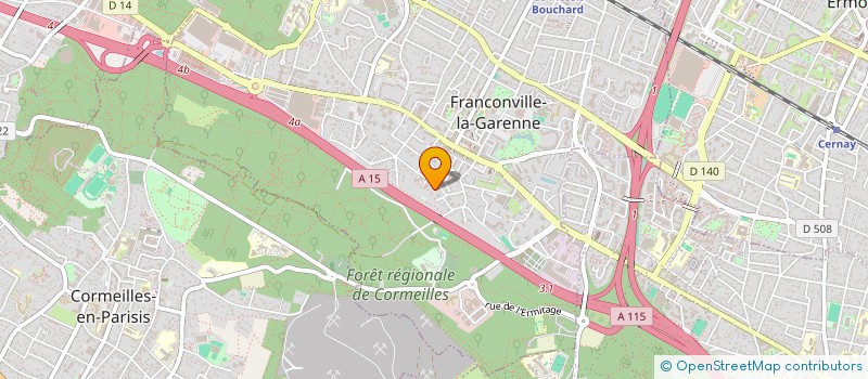 localisation de l'entreprise EVA-BAT. à FRANCONVILLE LA GARENNE