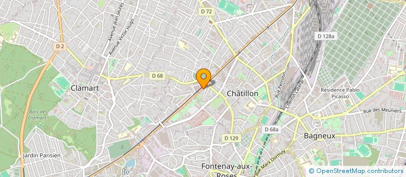 localisation de l'entreprise EVA BAZ'ART à CHATILLON